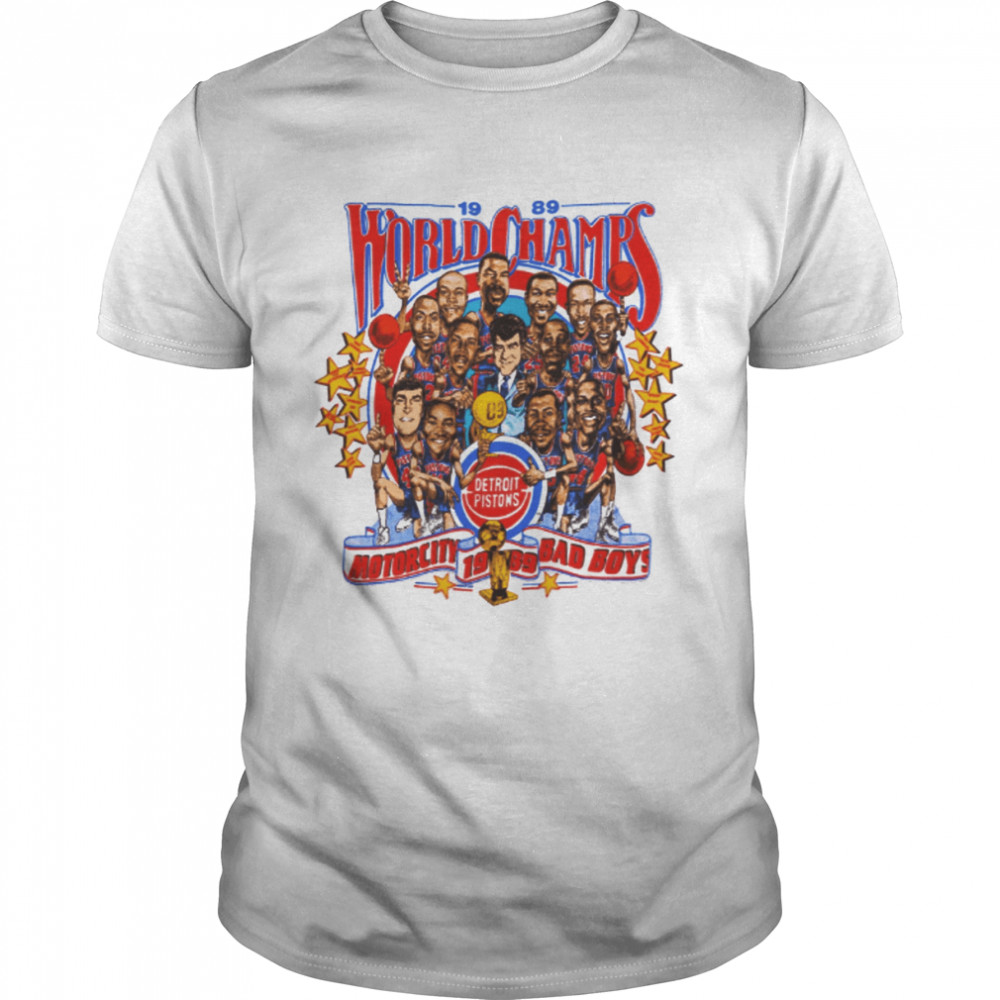 Detroit Pistons Vintage 1989 World Champs Motorcity Bad Boys shirt