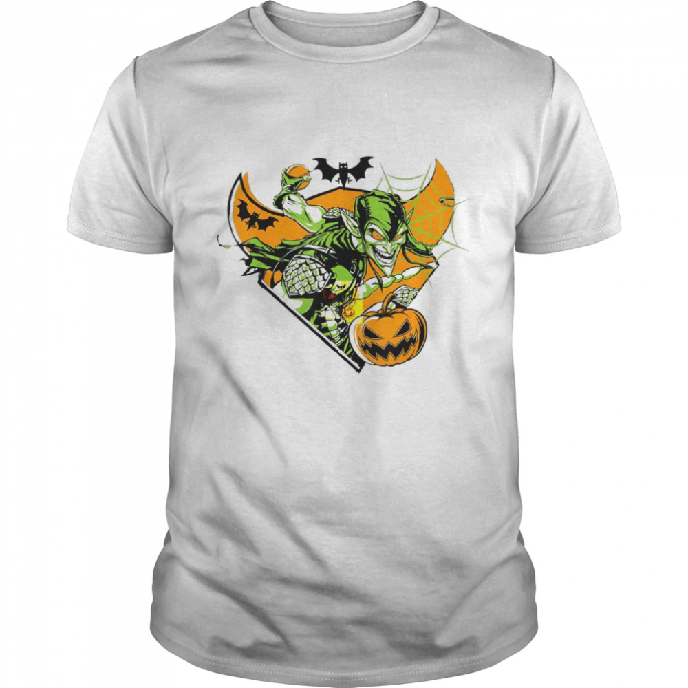 Green Goblin Pumpkin Bomb Halloween Marvel Comics Holiday shirt