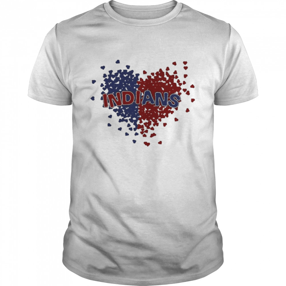 Indians in maroon and navy heart shirt