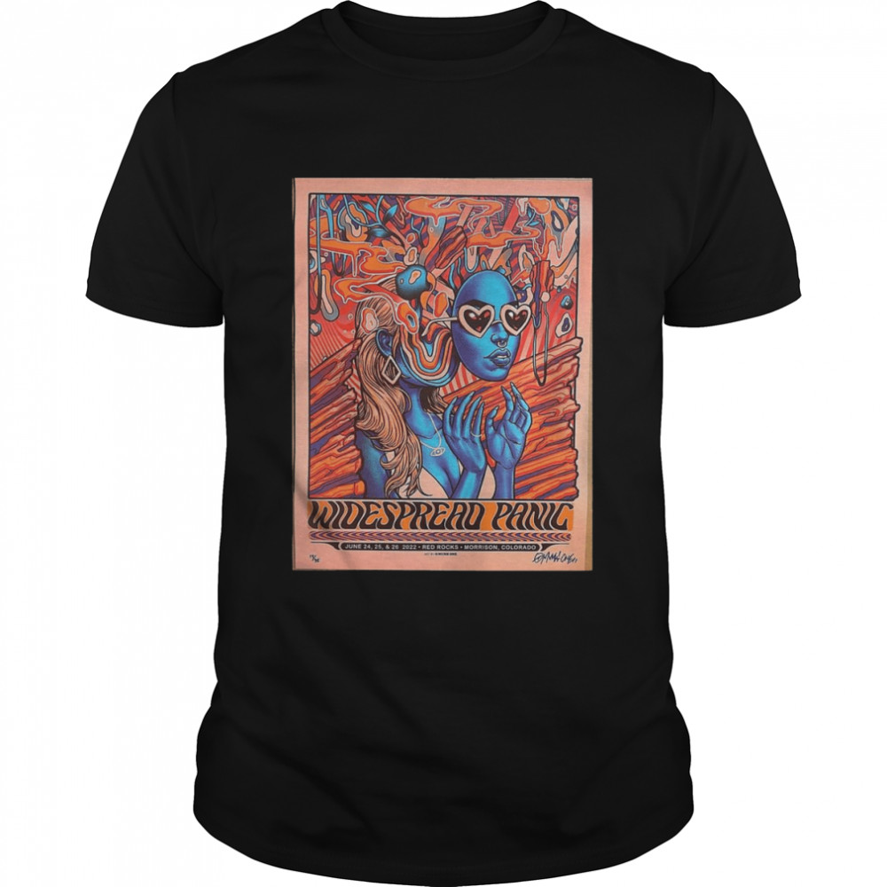 Munk One Widespread Panic Morrison Red Rocks Foil Variant Artist Edition 2022 Shirt