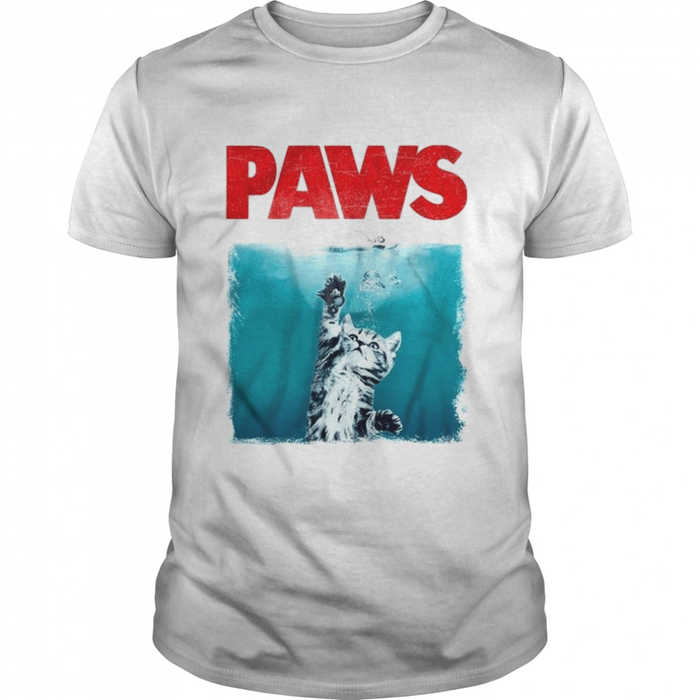 Paws Jaws Cat Fun Halloween shirt