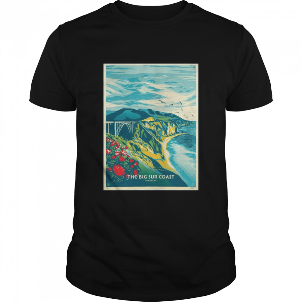 Shepard Fairey Big Sur Coast Poster Artist Edition 2022 shirt