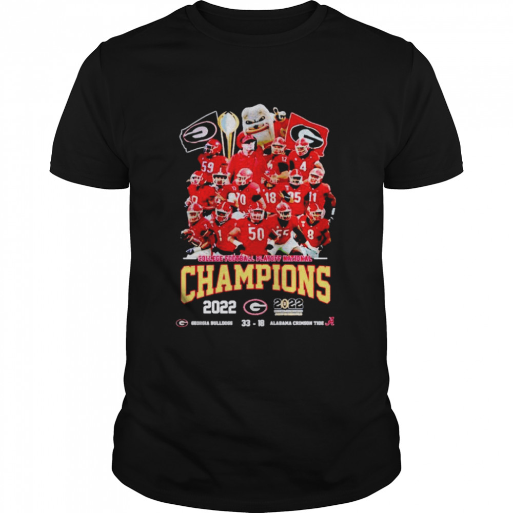 Georgia Bulldogs vs Alabama Crimson Tide Georgia Bulldogs college football playoff national champions 2022 shirt