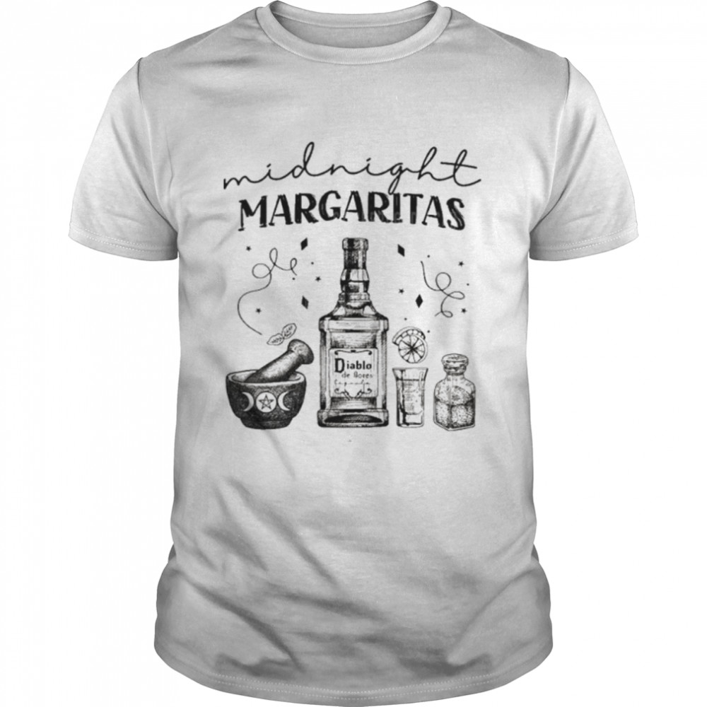 Midnight Margaritas Halloween Witches T-Shirt