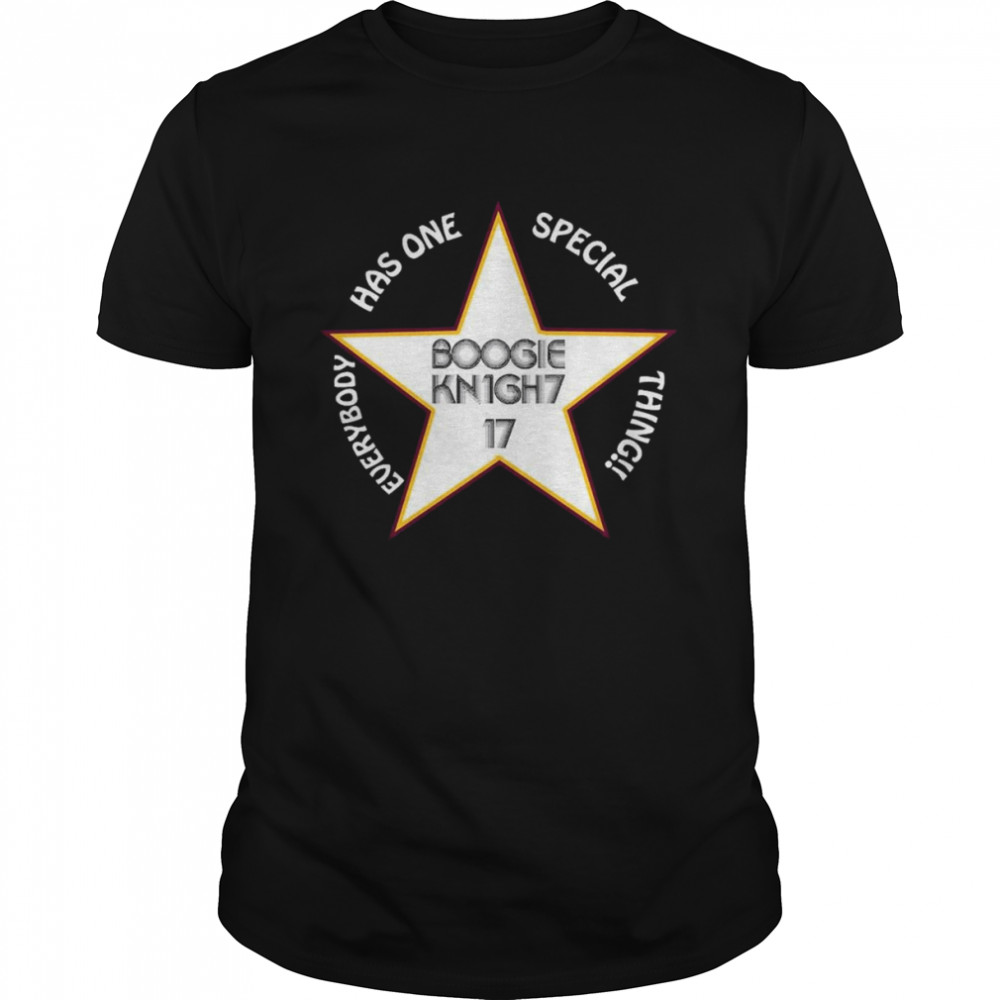 Boogie Knight One Special Thing Dirk Diggler Inspired Movie Logo T-Shirt