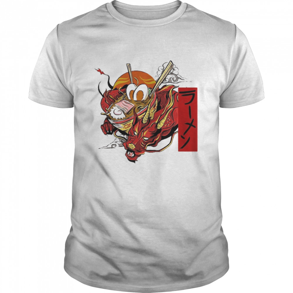 Ramen Dragon Kawaii Anime Tee Japanese Shirt