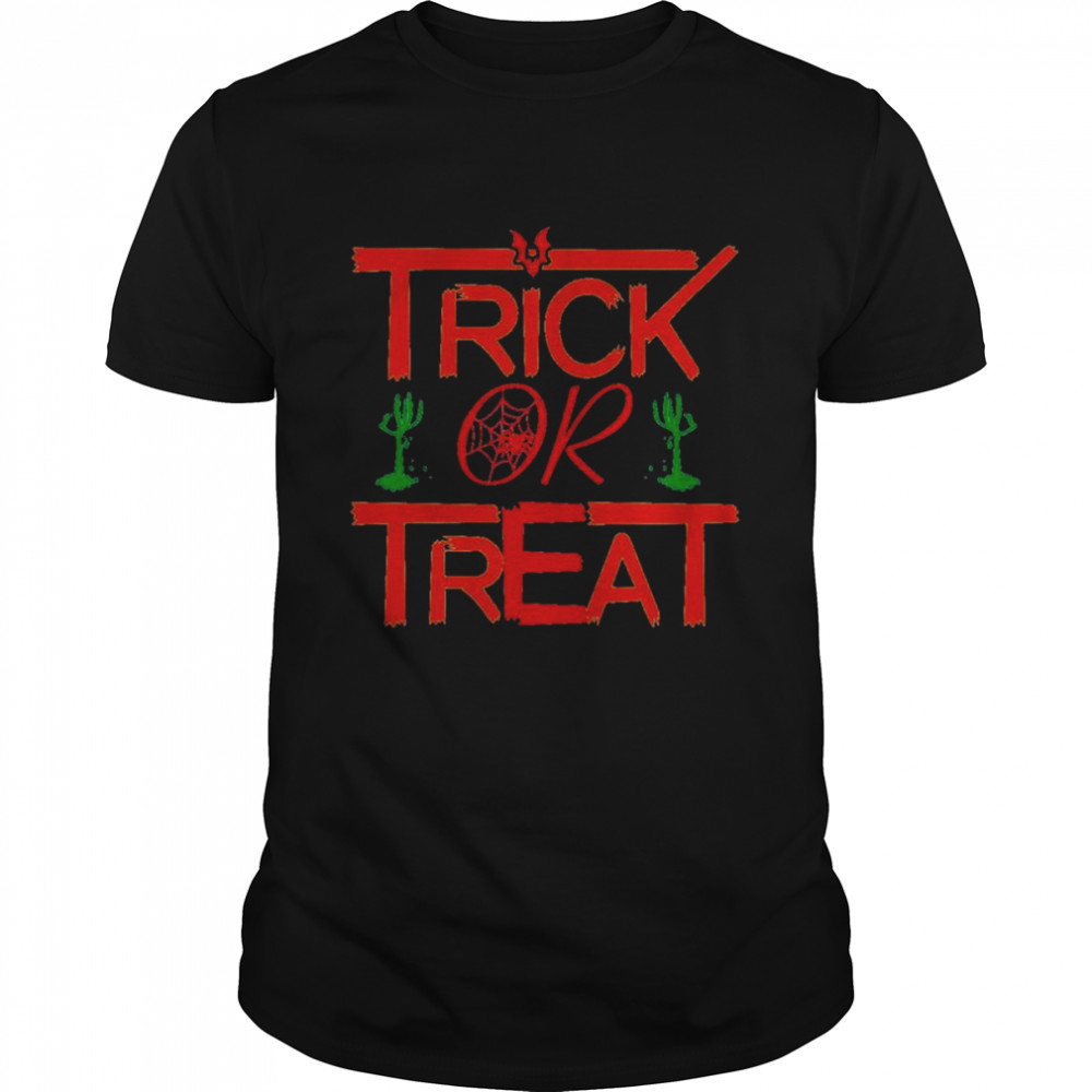 Trick or treat funny halloween spooky Halloween shirt