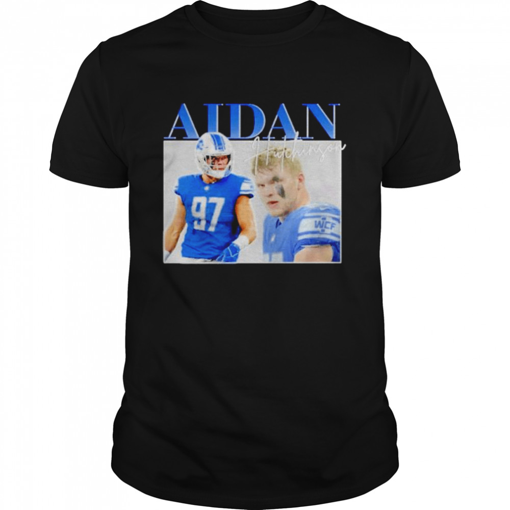 Aidan Hutchinson Detroit Lions vintage retro 90s shirt