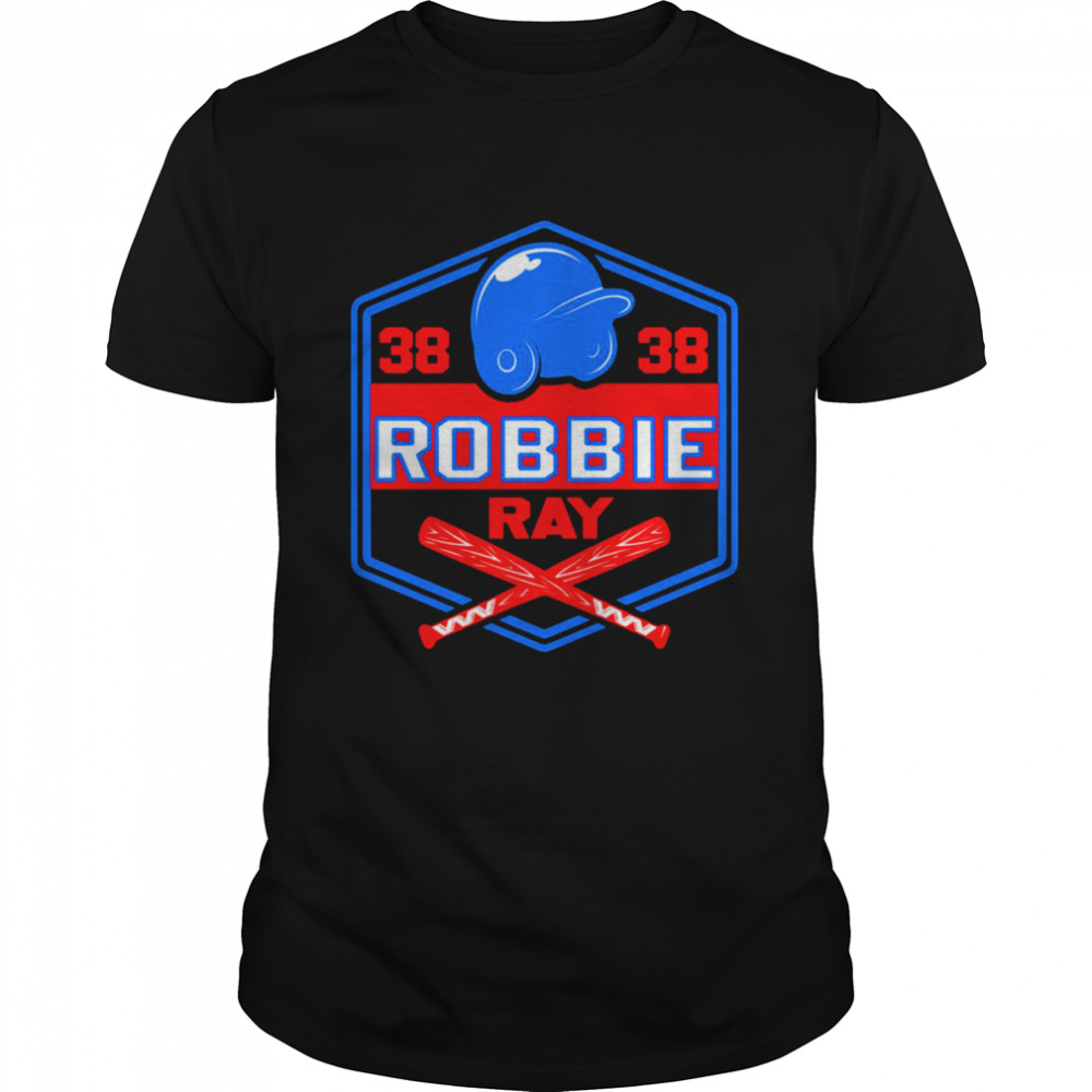 Blue Helmet Robbie Ray 38 Baseball Logo shirt