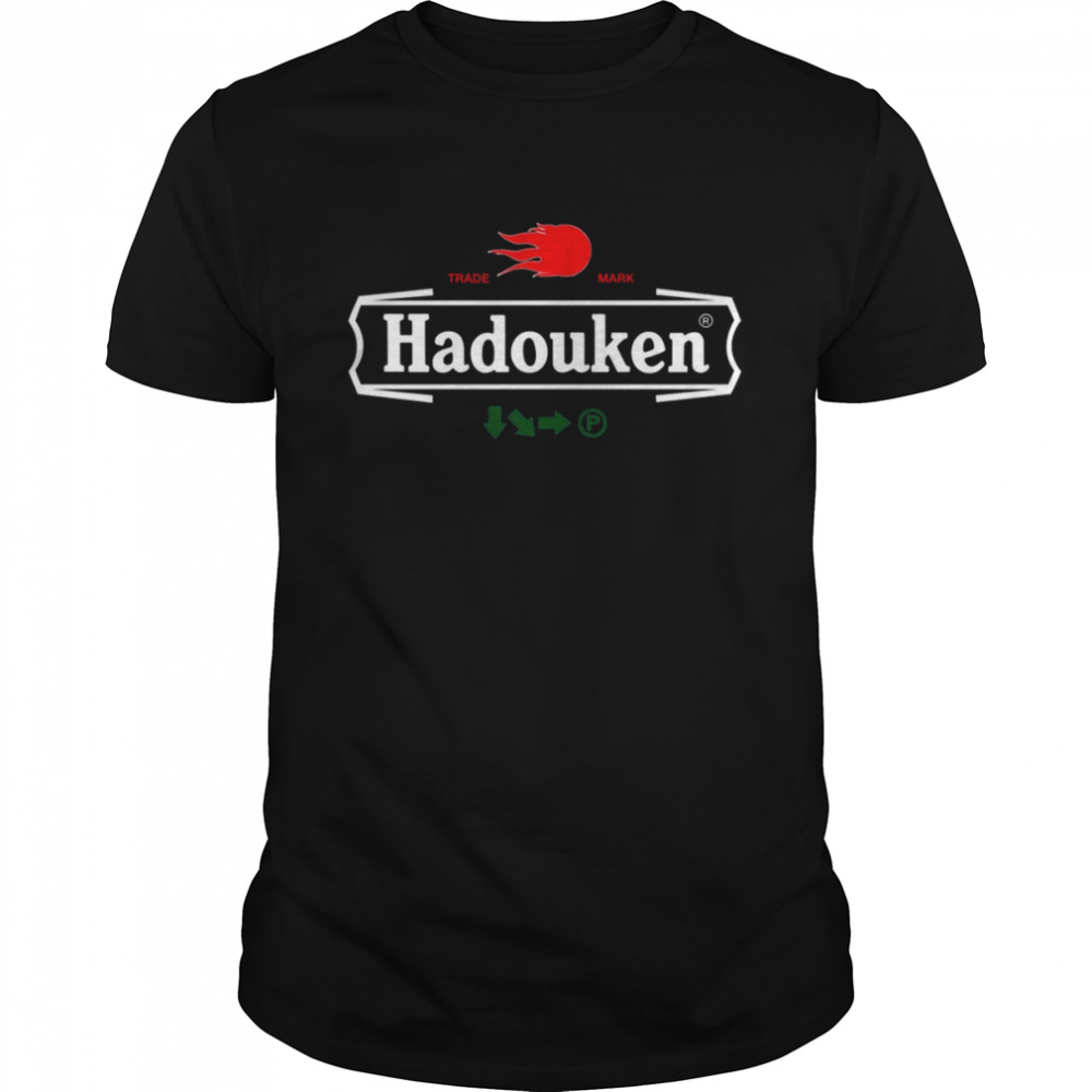 Brewhouse Hadouken Heniken Logo X Street Fighter shirt