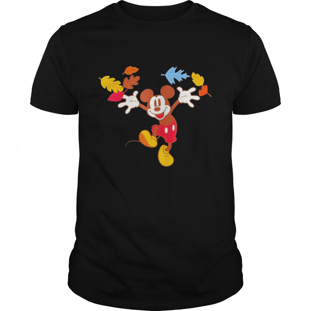 Disney Mickey Mouse Thanksgiving Autumn Fun Shirt