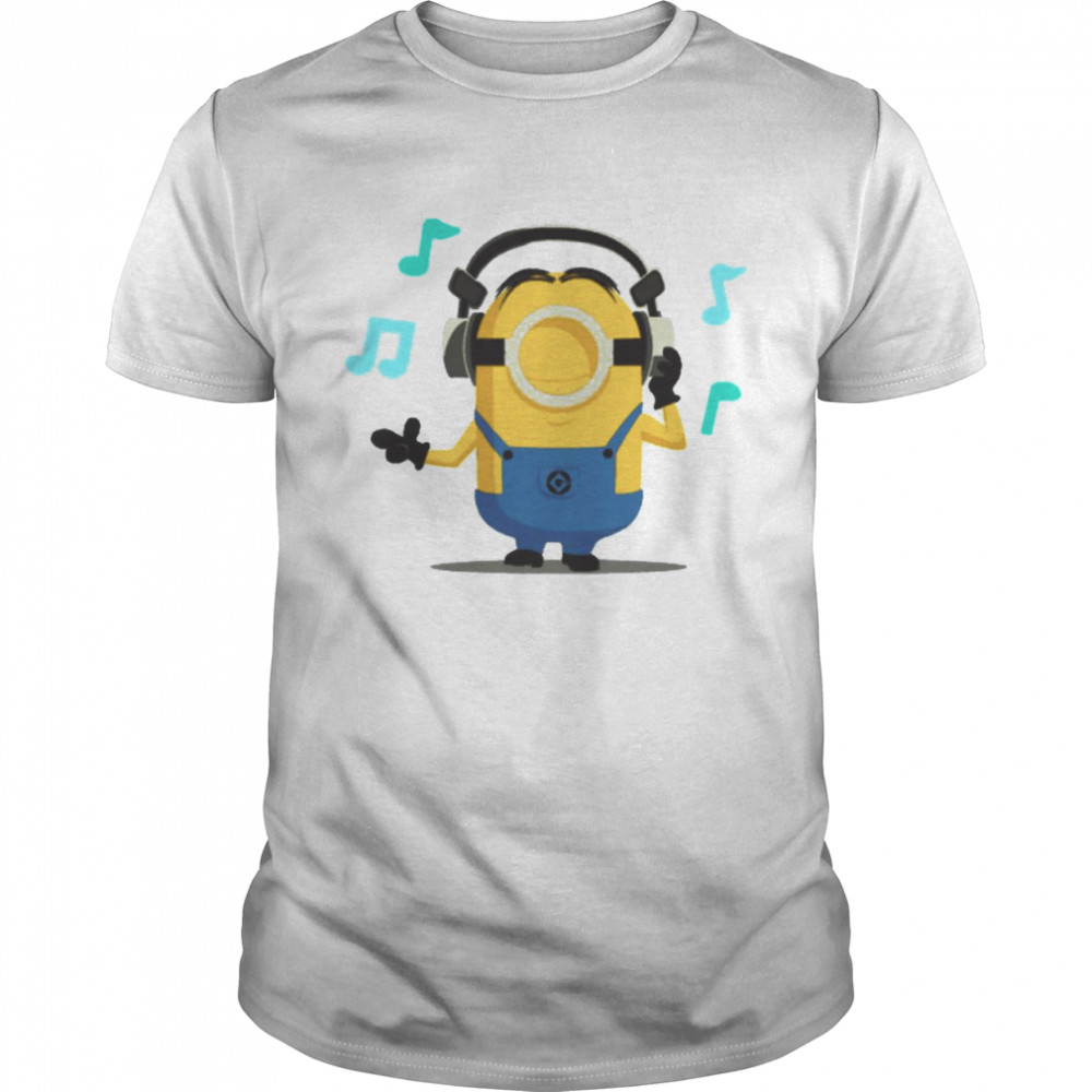 Listening To Music Minions Cutesy Edition shirt