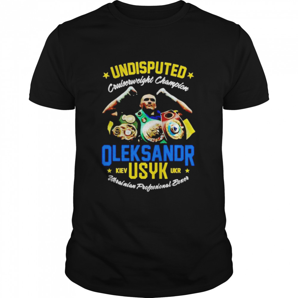 Ukrainian Oleksandr Usyk cat champion shirt