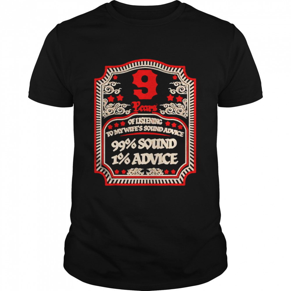 9th wedding anniversary tee for him man husband shirt