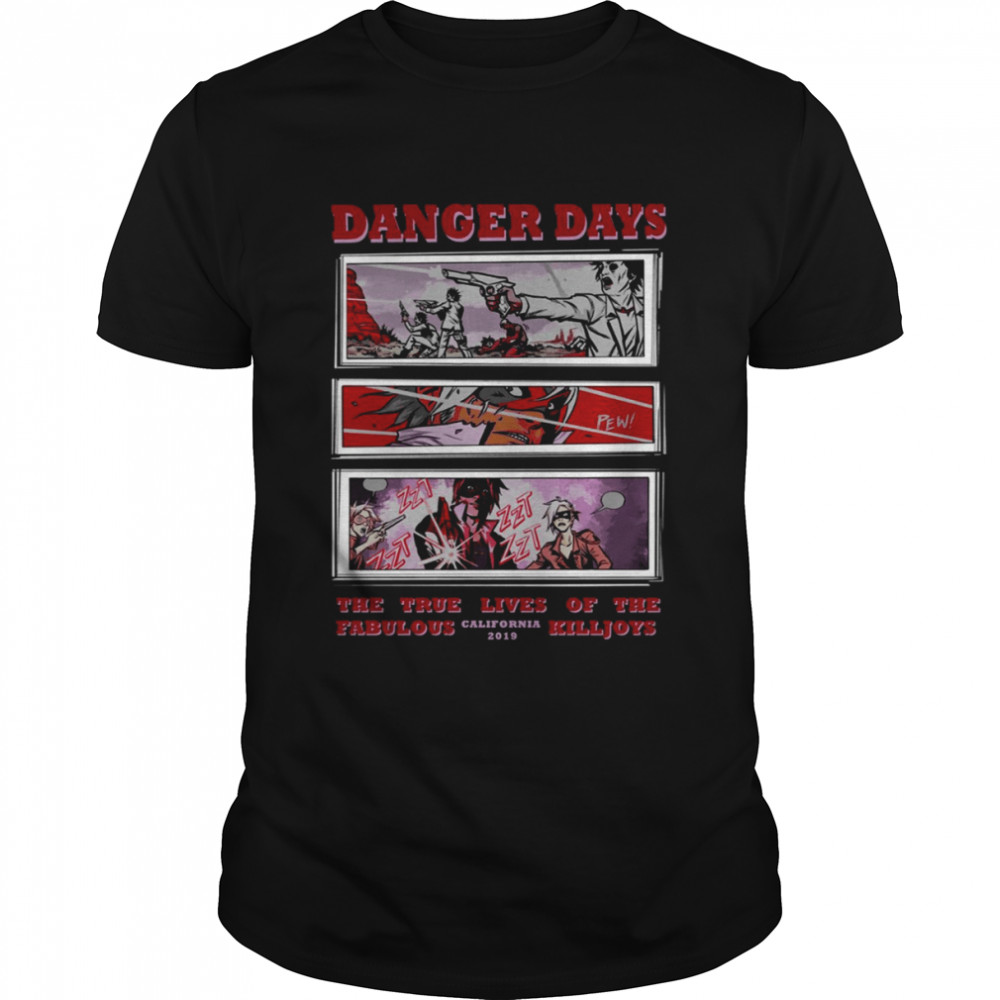 Danger Days The True Lives Of The Fabulous Killjoys MCR Vintage Comic shirt