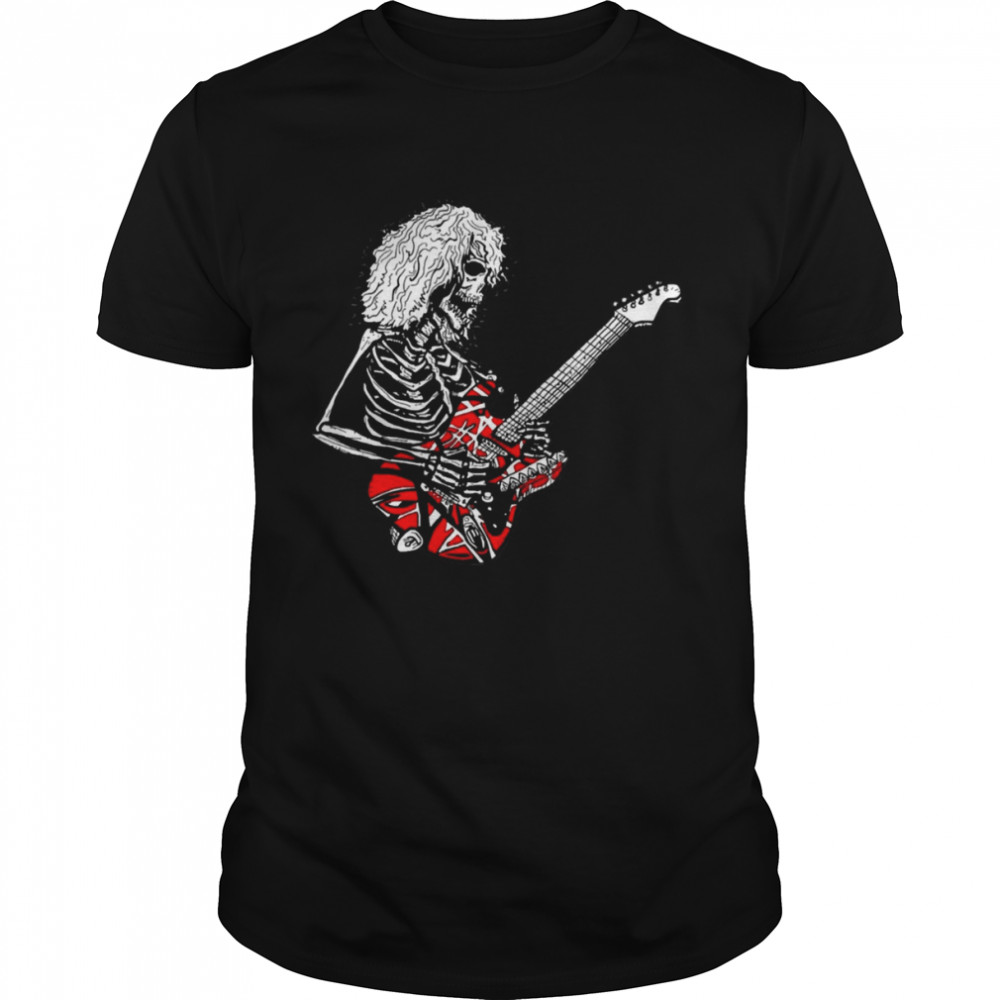 Skeleton Van Halen Guitarist Eddie Van Halen shirt