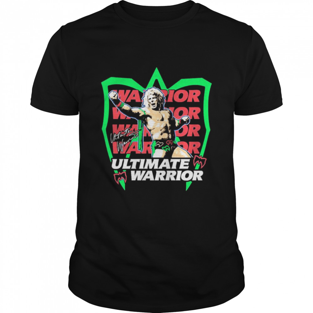 The Ultimate Warrior Neon signature shirt