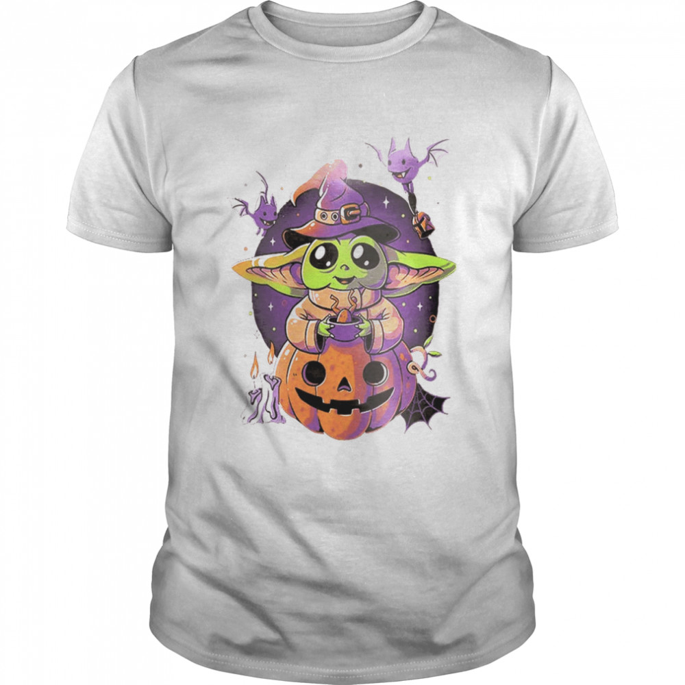 Baby Yoda Cute Pumpkin Star Wars Disney Halloween shirt