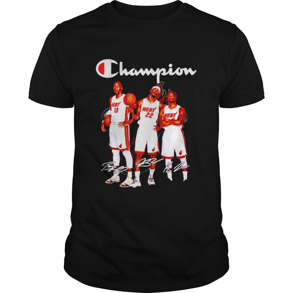 Champion Miami Heat Bam Adebayo Jimmy Butler Lowry signature shirt