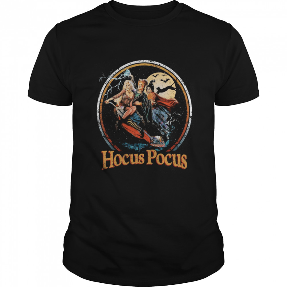 Retro Hocus Pocus Sanderson Sisters Witch Scary Movie I Smell Children Disney Halloween shirt