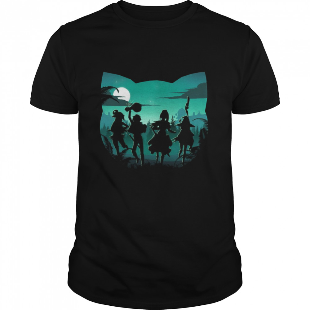 The Shadow Of Konosuba Characters Chomusuke Silhouette shirt