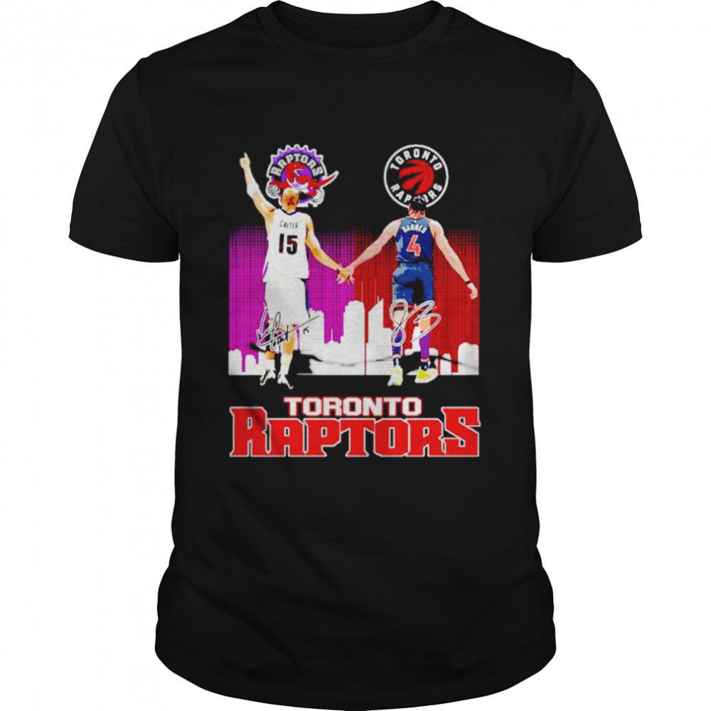 Toronto Raptors sports Carter Barnes signatures shirt