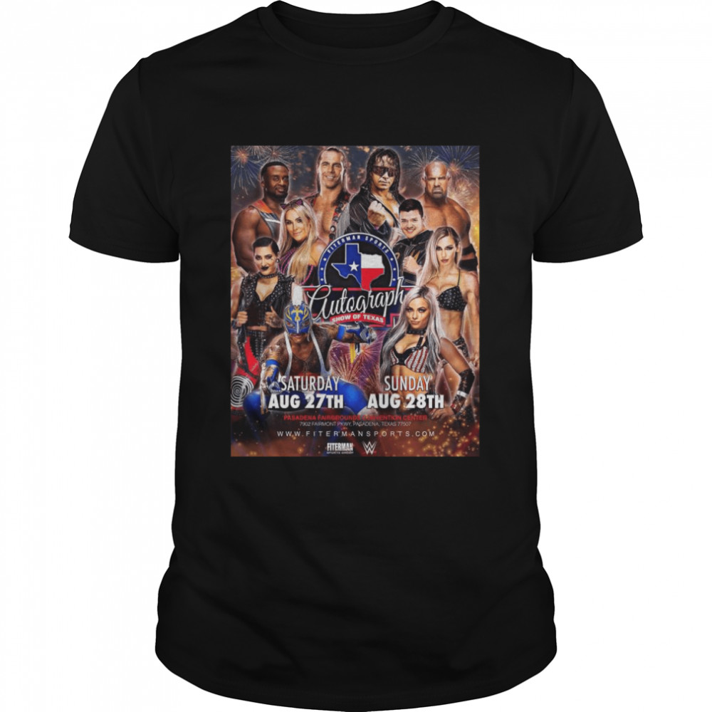 2022 wWE Superstars Fiterman Sports Autograph Show Of Texas shirt