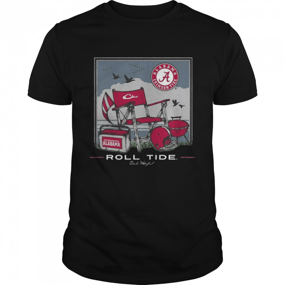 Alabama State Roll Tide Beach Graphic T-shirt