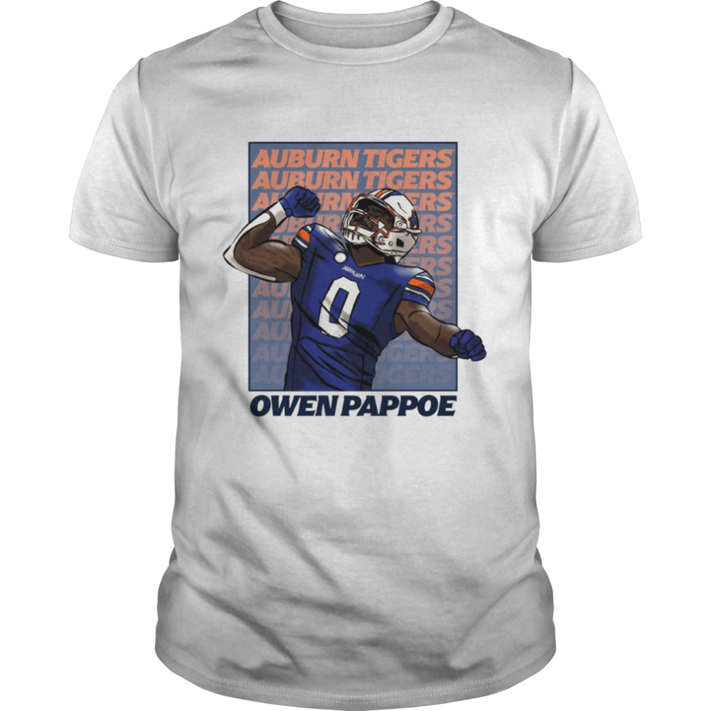 Auburn Tigers Owen Pappoe Sihouette T-shirt