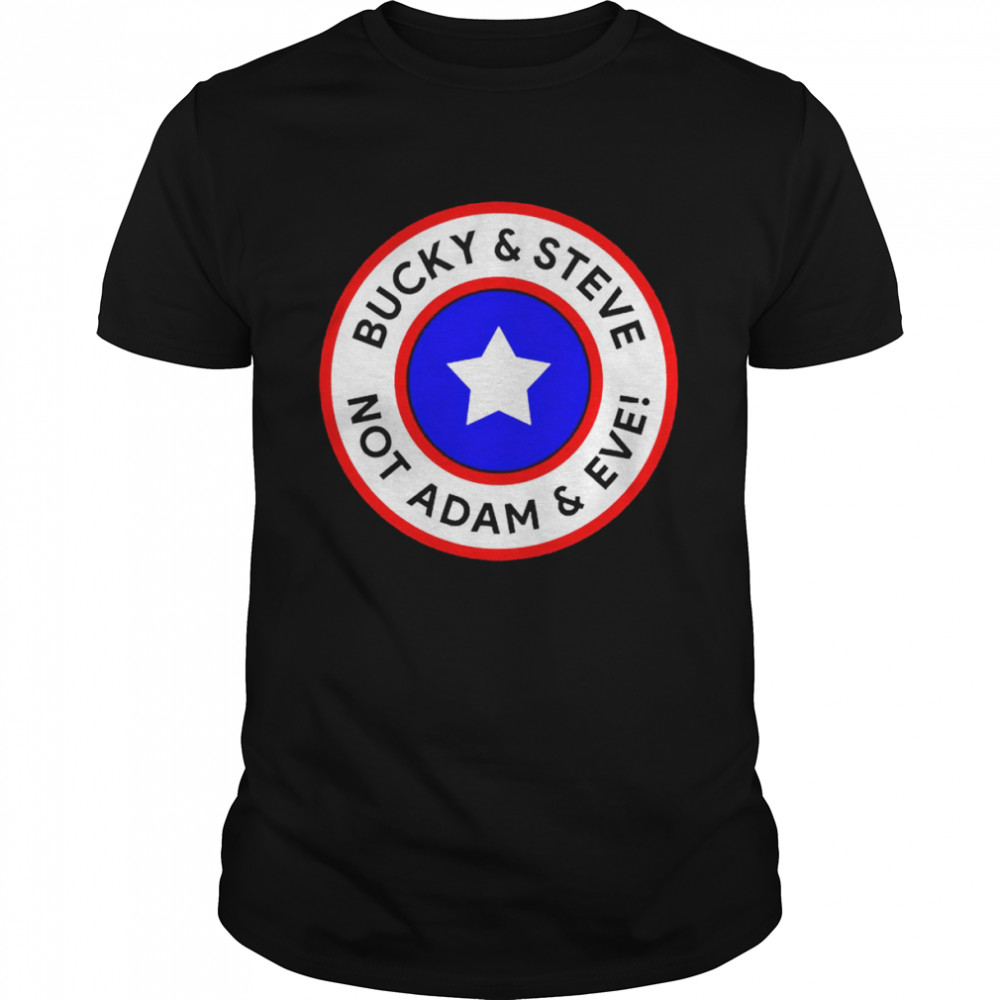 Bucky and Steve not Adam and Eve Captain America shirt