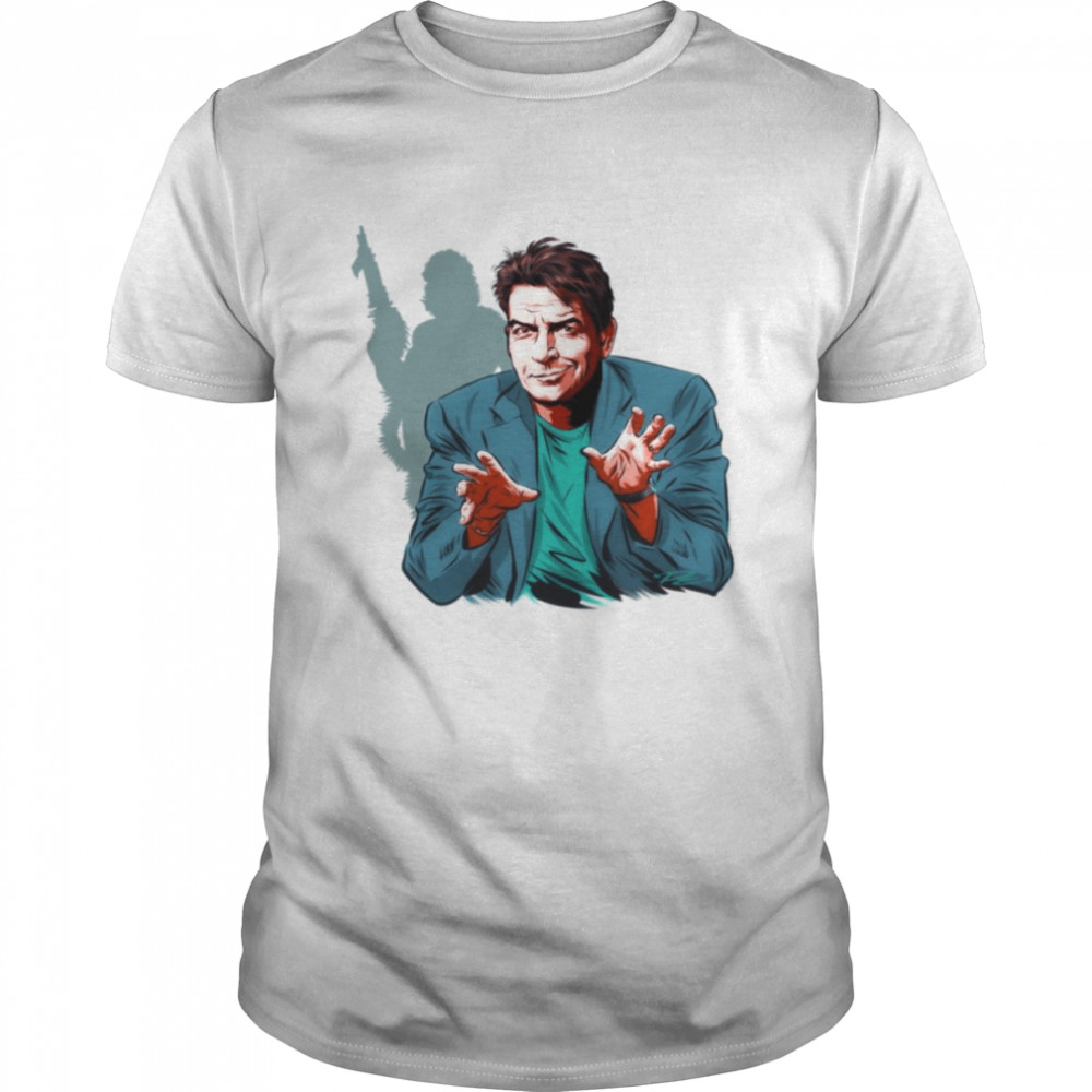 Charlie Sheen An Illustration By Paul Cemmick Two And A Half Men shirt