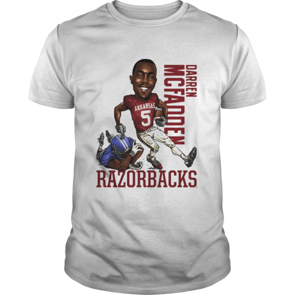 Darren Mcfadden Arkansas Razorbacks caricature shirt