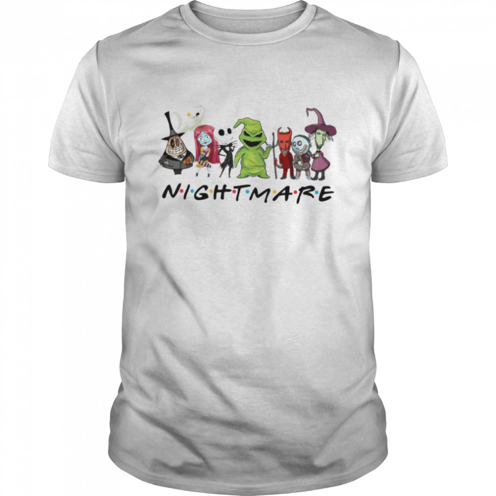 Friends Themed Squad Jack Skellington Disney Halloween Nightmare Before Christmas shirt