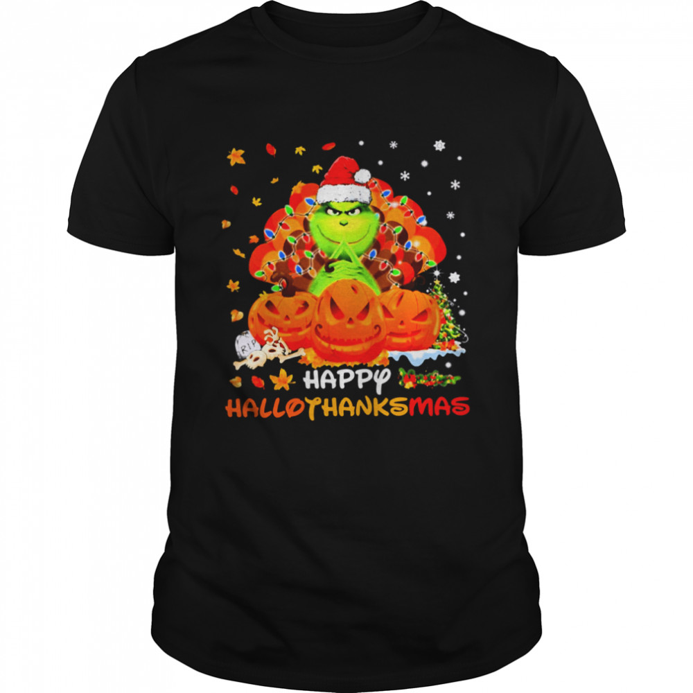 Happy Hallothanksmas Grinch Pumpkin shirt