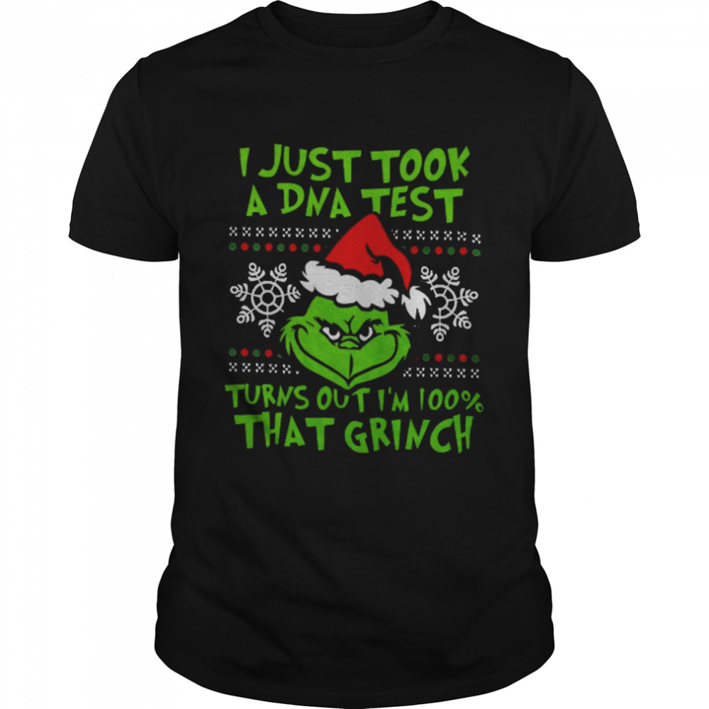 I Just Took A Dna Test Turns Out I’m 100 That Grinch shirt