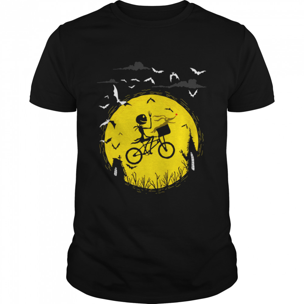 Jack Skellington & Zero Take Flight Inspired By E.T. the Extra Terrestrial shirt