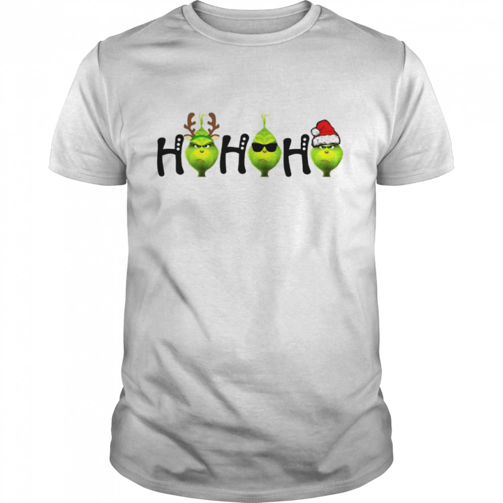 Mean Green Ho Ho Ho Grinch Christmas shirt