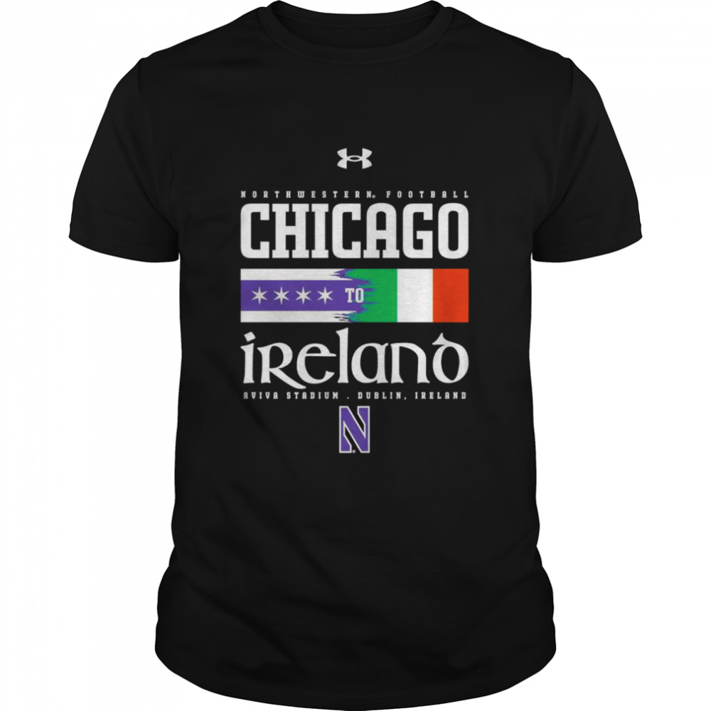 Northwestern University Wildcats Men’s Under Armour Chicago to Ireland 2022 shirt