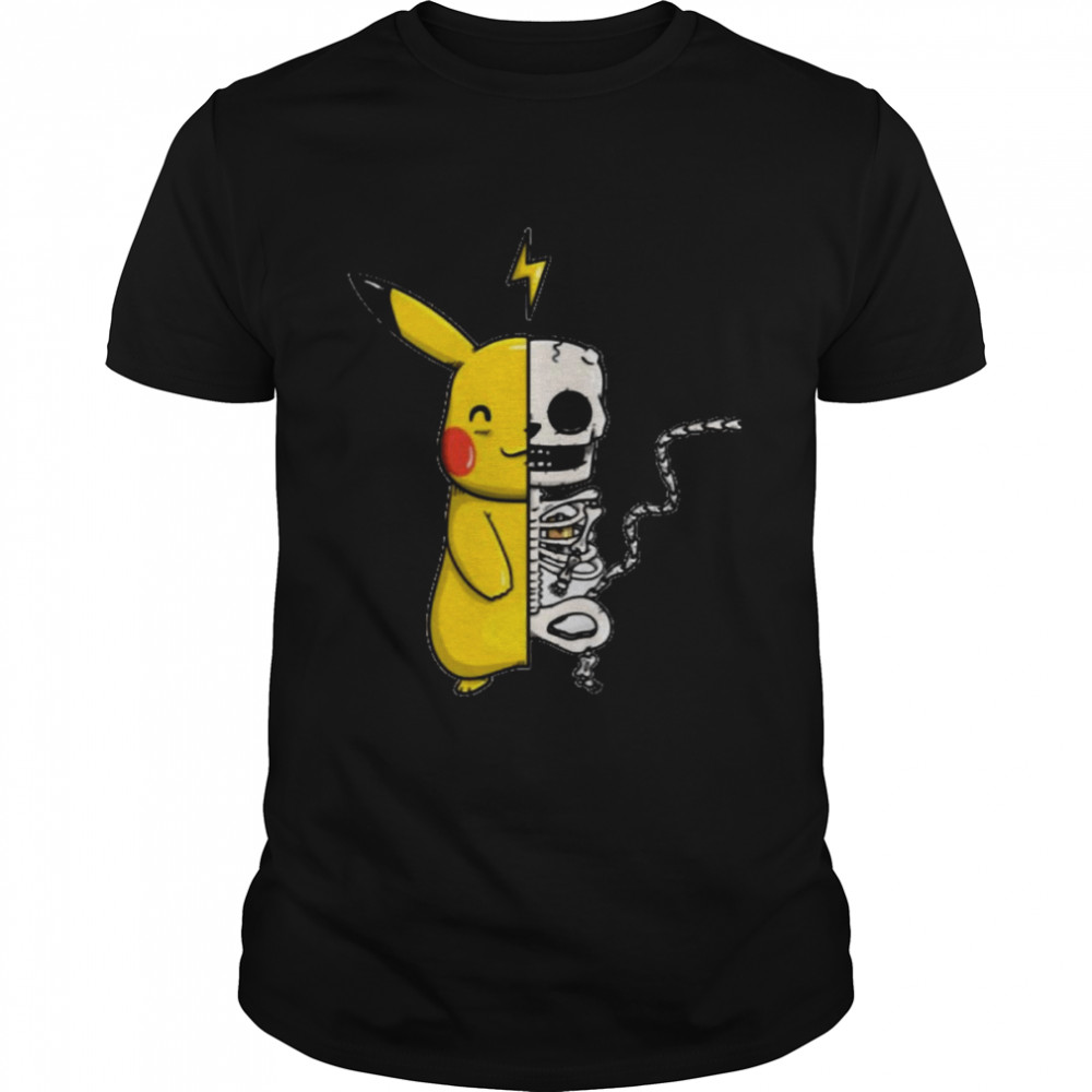 Rabbit Anime Halloween Skeleton  shirt