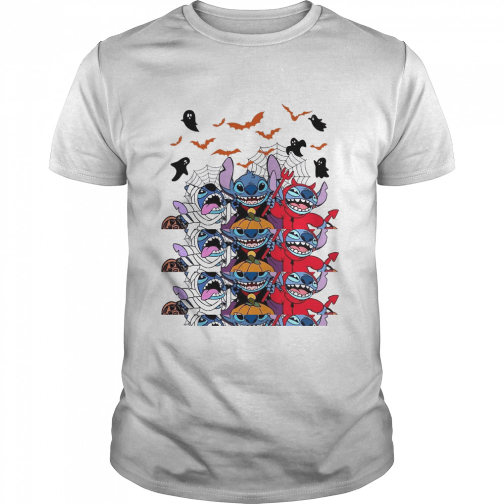 Stitch Disneyy Halloween Night Family Horror Movie shirt