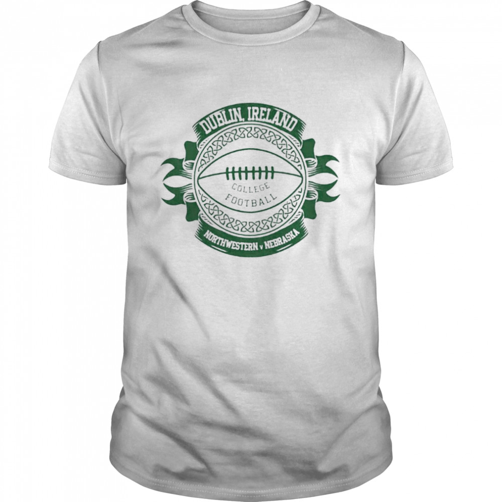 2022 Dublin Ireland College FOotball Northwestern vs Nebraska shirt