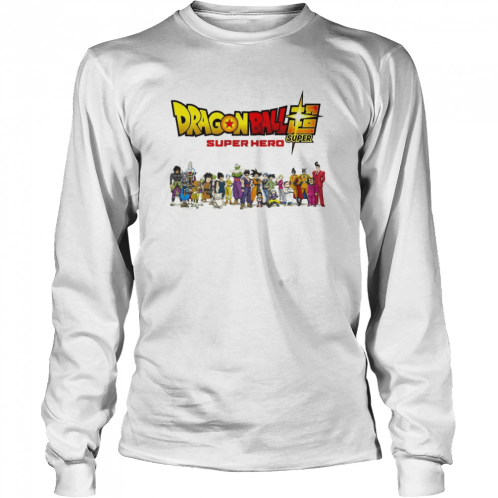 Anime Dragonball Super Hero All Characters shirt Long Sleeved T-shirt