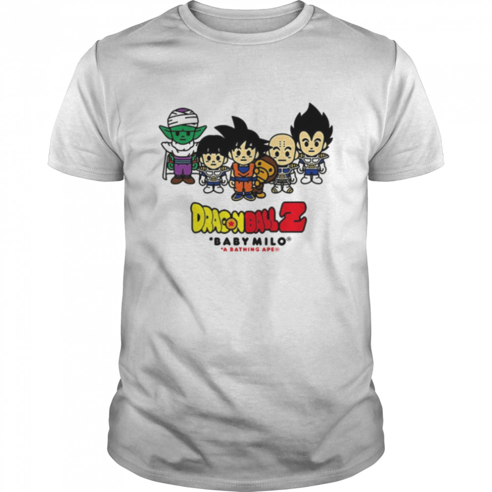 Bape Baby Milo Dragon Ball Z Rare Collab shirt