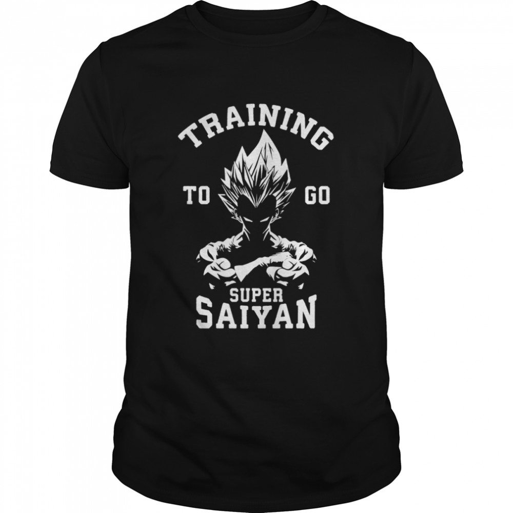 Black N White Training To Go Super Saiyan Dragon Ball shirt