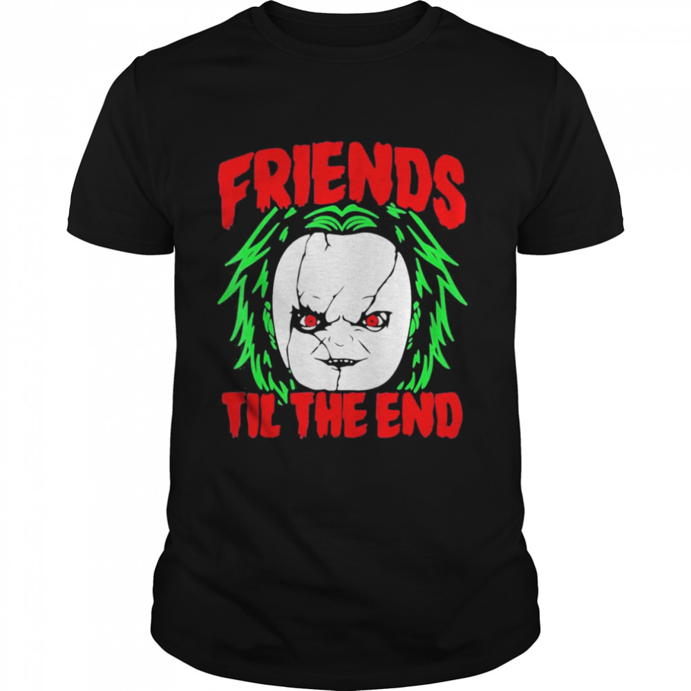 Friends Till The End Lazy Halloween Costume Horror Movie T-Shirt