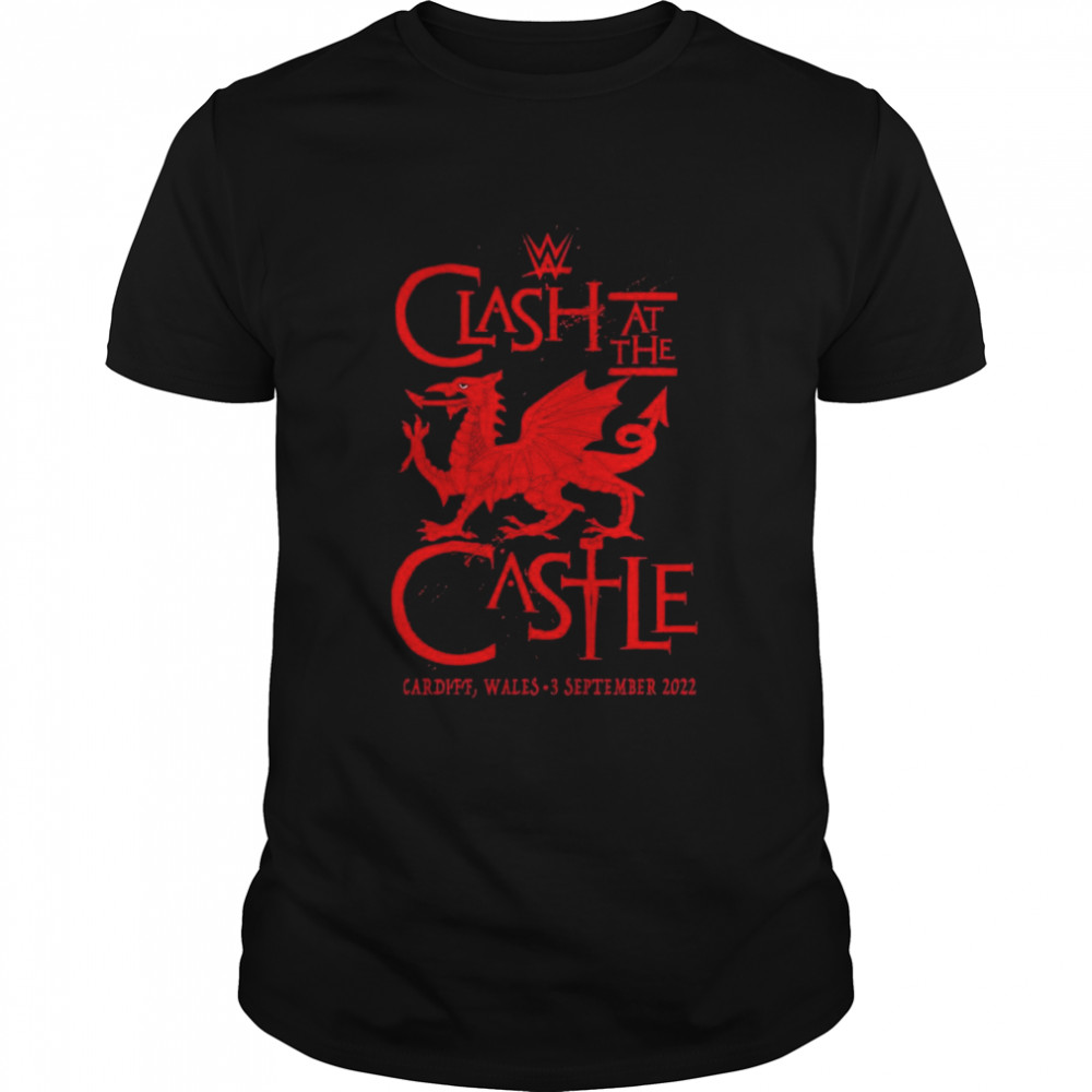 Original WWE Clash at the Castle 2022 Dragon T-Shirt