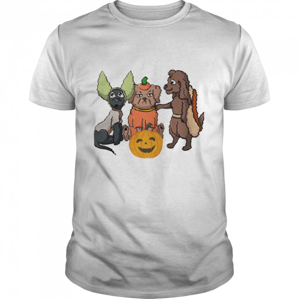 Puppies Meme Pumpkin Halloween Spooky Night shirt