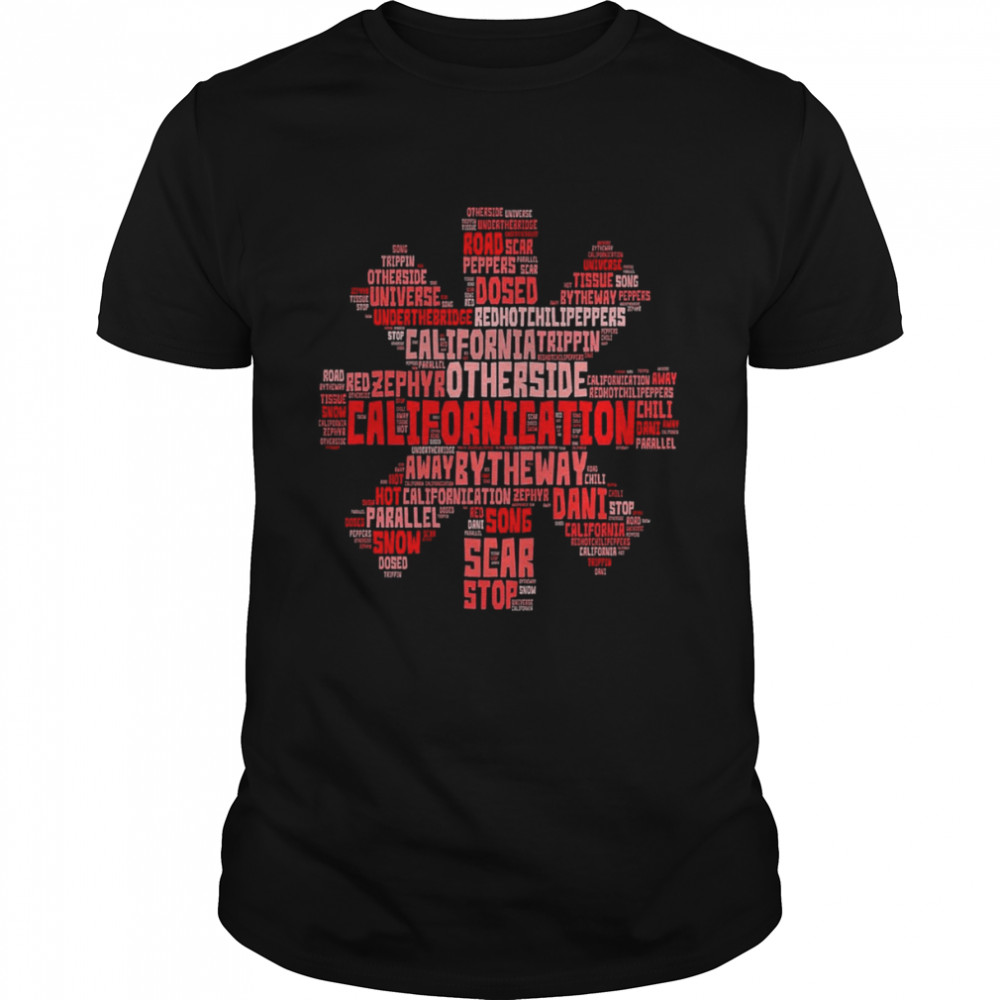 Red Hot Chili Peppers Typography Logo shirt