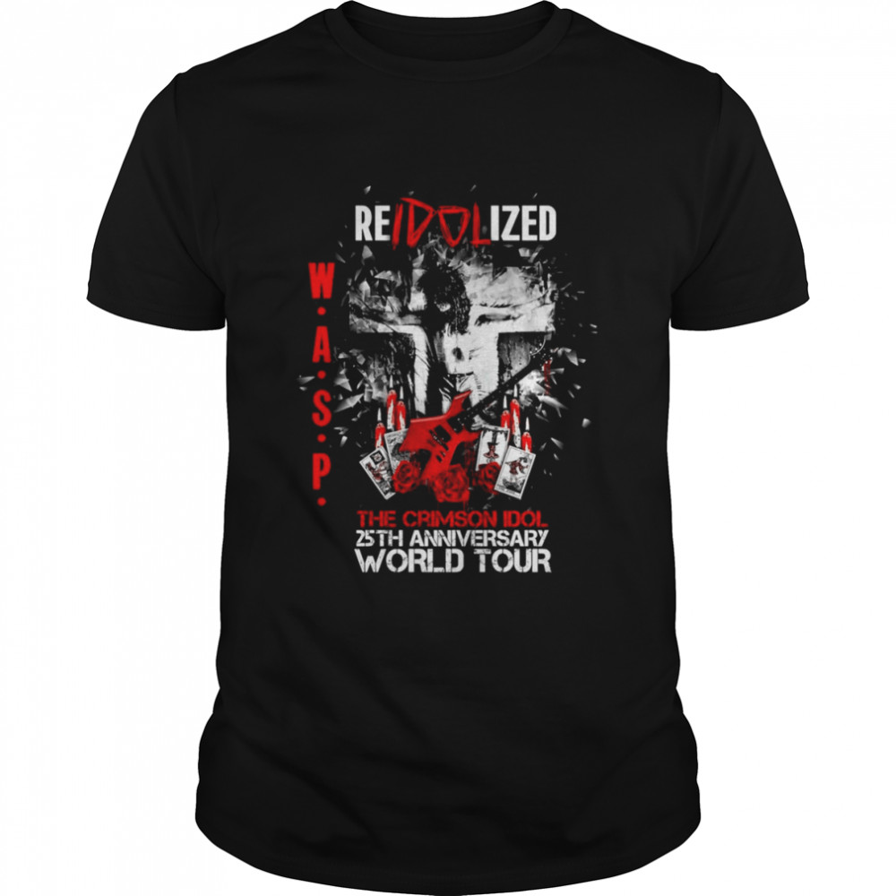 Reidolized The Crimson Idol 25th Anniversary World Tour Wasp Band shirt