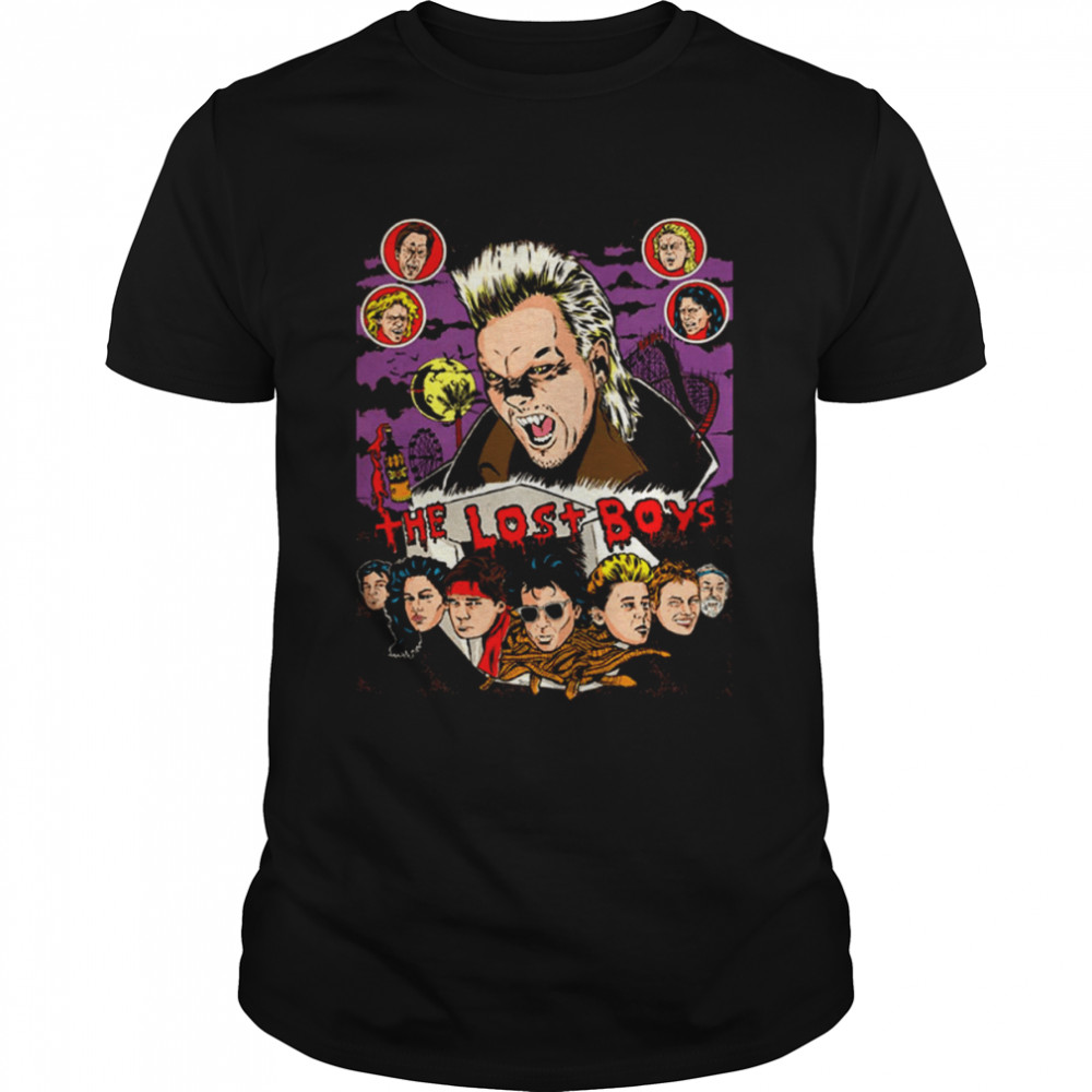 The Lost Boys 80s Horror Vampire shirt